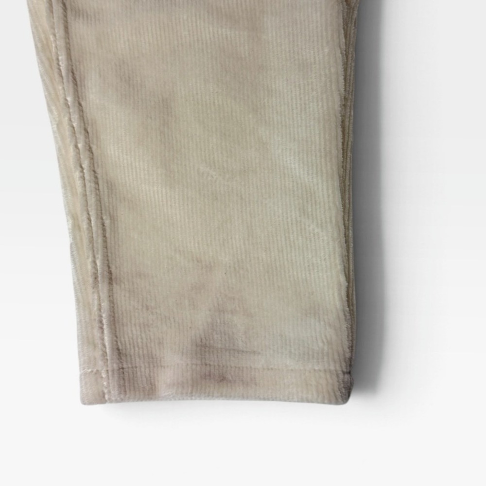 HUE Corduroy Leggings Womens Large Cream Off-White Stretch Slim Fit Good - Picture 11 of 12